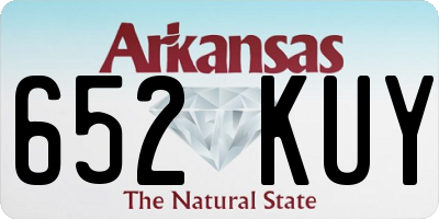 AR license plate 652KUY
