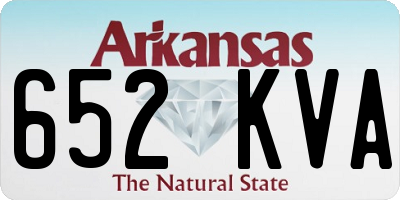 AR license plate 652KVA