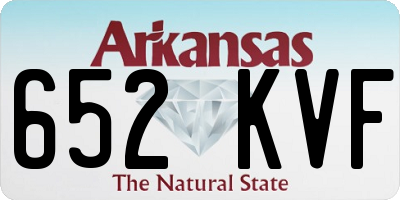 AR license plate 652KVF