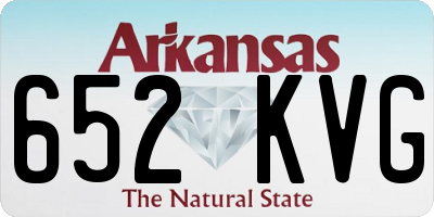 AR license plate 652KVG
