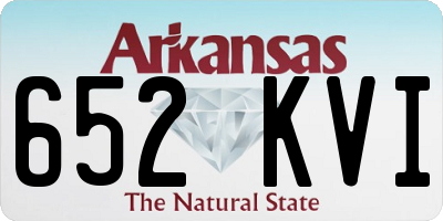 AR license plate 652KVI