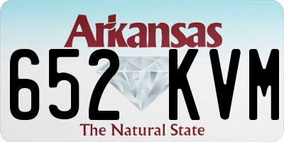 AR license plate 652KVM