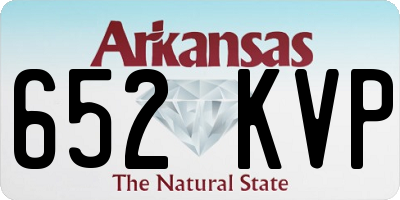 AR license plate 652KVP