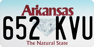 AR license plate 652KVU