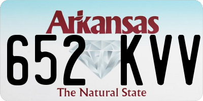 AR license plate 652KVV
