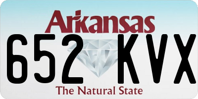 AR license plate 652KVX