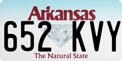 AR license plate 652KVY
