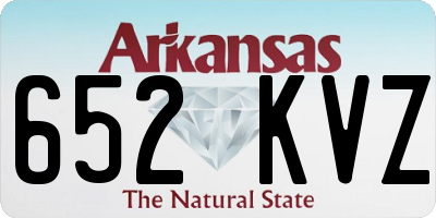 AR license plate 652KVZ