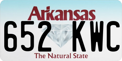 AR license plate 652KWC