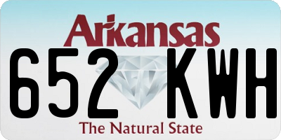 AR license plate 652KWH