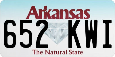 AR license plate 652KWI
