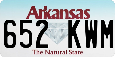 AR license plate 652KWM