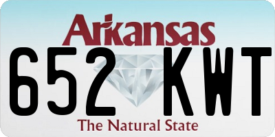 AR license plate 652KWT