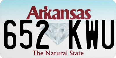 AR license plate 652KWU