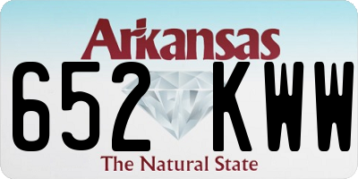 AR license plate 652KWW