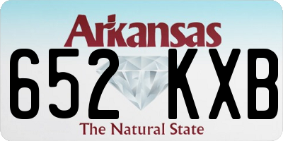AR license plate 652KXB