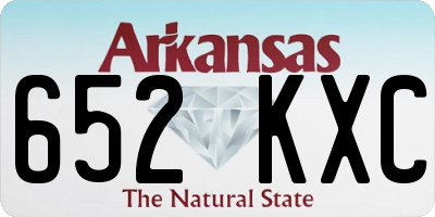 AR license plate 652KXC