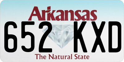 AR license plate 652KXD