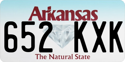 AR license plate 652KXK