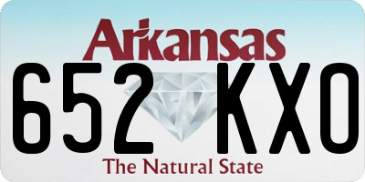 AR license plate 652KXO