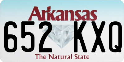 AR license plate 652KXQ