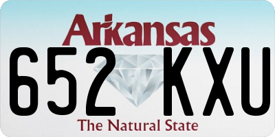 AR license plate 652KXU