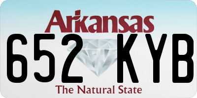 AR license plate 652KYB