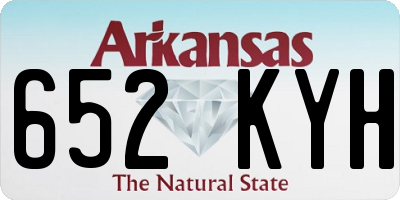 AR license plate 652KYH