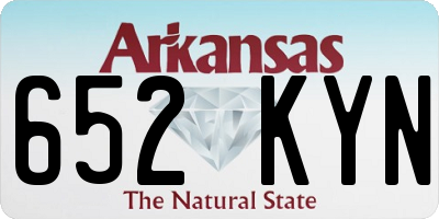 AR license plate 652KYN