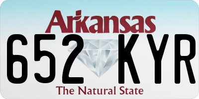 AR license plate 652KYR