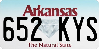 AR license plate 652KYS