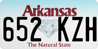 AR license plate 652KZH
