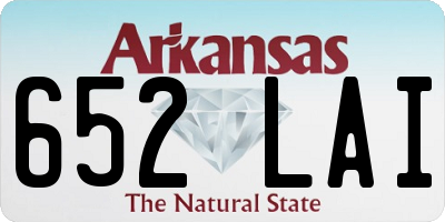 AR license plate 652LAI