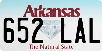 AR license plate 652LAL