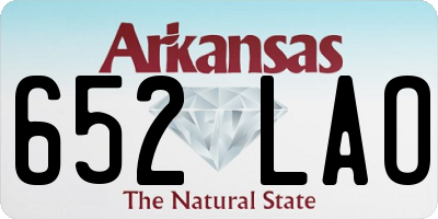 AR license plate 652LAO