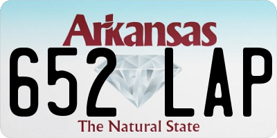 AR license plate 652LAP