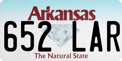 AR license plate 652LAR