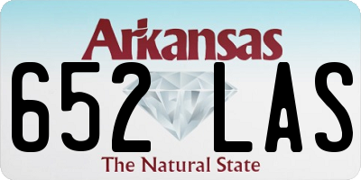 AR license plate 652LAS