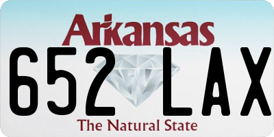AR license plate 652LAX