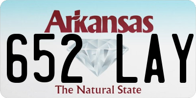 AR license plate 652LAY