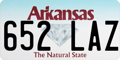AR license plate 652LAZ