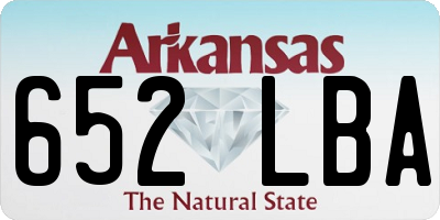 AR license plate 652LBA