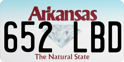 AR license plate 652LBD