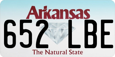AR license plate 652LBE