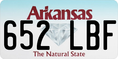 AR license plate 652LBF