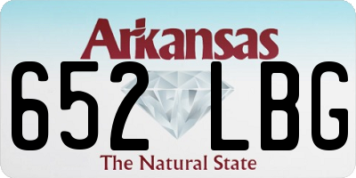 AR license plate 652LBG