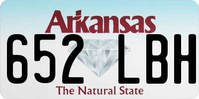 AR license plate 652LBH