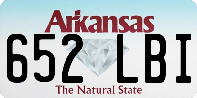 AR license plate 652LBI