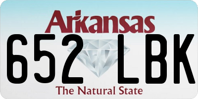 AR license plate 652LBK
