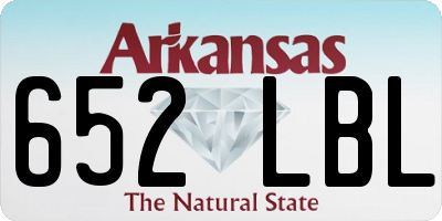 AR license plate 652LBL